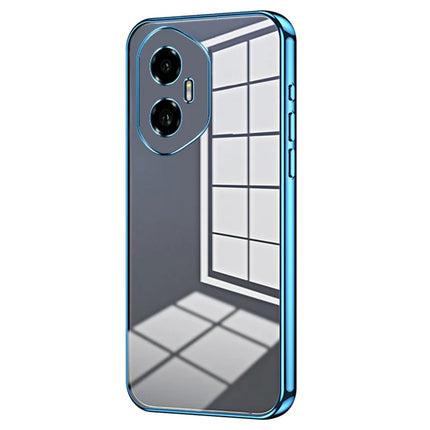 For Honor 300 Case Electroplating Frame Soft TPU Phone Cover - Blue