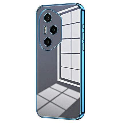 For Honor 300 Pro Case Electroplating Frame Soft TPU Phone Cover - Blue