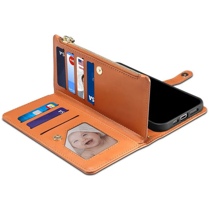 ESEBLE Galaxy Series For Samsung Galaxy A26 5G Case Leather Zipper Phone Cover RFID Blocking