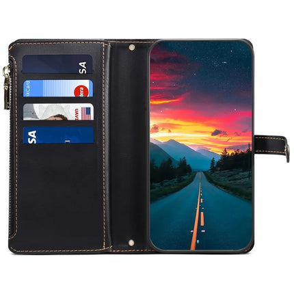ESEBLE Galaxy Series For Samsung Galaxy A26 5G Case Leather Zipper Phone Cover RFID Blocking