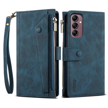 ESEBLE Star Series For Samsung Galaxy A26 5G Case Zipper Wallet Leather Stand Phone Cover - Blue