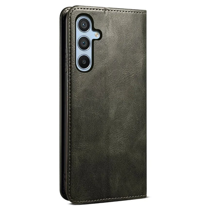For Samsung Galaxy A26 5G Case Crazy Horse Texture Waxy Leather Wallet Stand Phone Cover