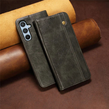 For Samsung Galaxy A26 5G Case Crazy Horse Texture Waxy Leather Wallet Stand Phone Cover
