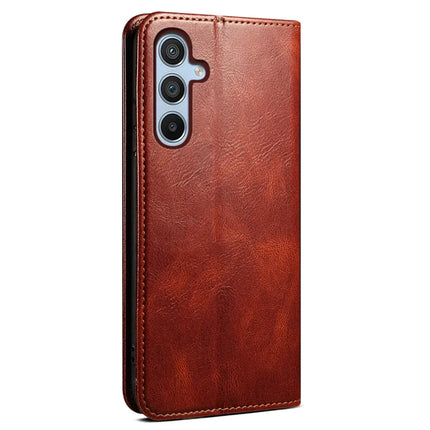 For Samsung Galaxy A26 5G Case Crazy Horse Texture Waxy Leather Wallet Stand Phone Cover