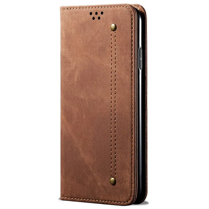 For Samsung Galaxy A26 5G Case Jeans Cloth Texture Anti-Scratch Leather Stand Phone Cover