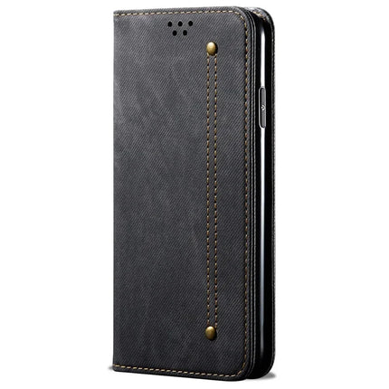 For Samsung Galaxy A26 5G Case Jeans Cloth Texture Anti-Scratch Leather Stand Phone Cover