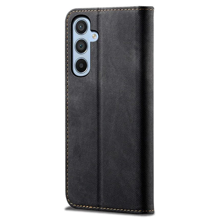For Samsung Galaxy A26 5G Case Jeans Cloth Texture Anti-Scratch Leather Stand Phone Cover