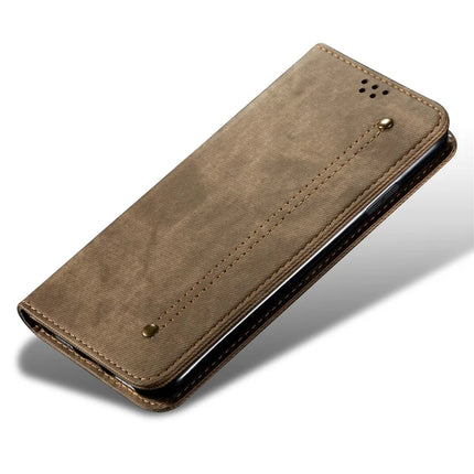 For Honor 300 Pro Case Jeans Cloth Texture Anti-Scratch Leather Stand Phone Cover