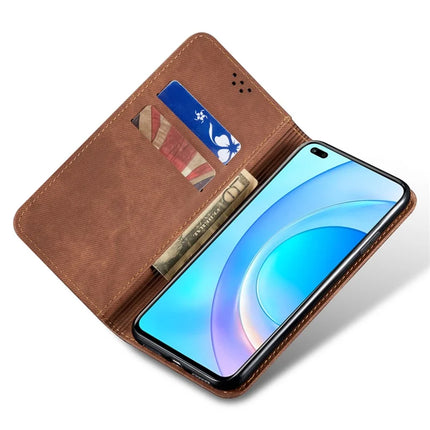 For Honor 300 Pro Case Jeans Cloth Texture Anti-Scratch Leather Stand Phone Cover