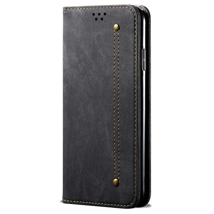 For Honor 300 Pro Case Jeans Cloth Texture Anti-Scratch Leather Stand Phone Cover