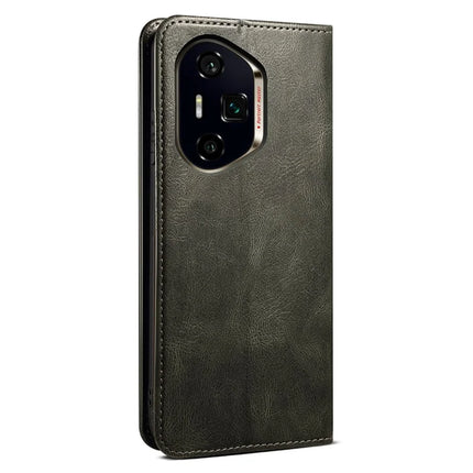 For Honor 300 Pro Case Crazy Horse Texture Waxy Leather Wallet Stand Phone Cover