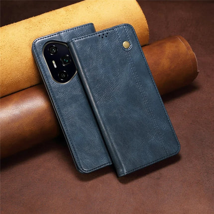 For Honor 300 Pro Case Crazy Horse Texture Waxy Leather Wallet Stand Phone Cover
