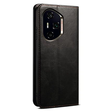 For Honor 300 Pro Case Crazy Horse Texture Waxy Leather Wallet Stand Phone Cover