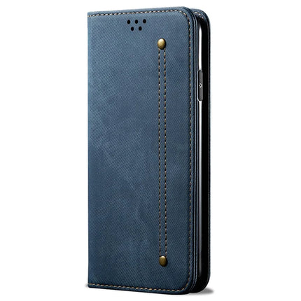 For Honor 300 Case Jeans Cloth Texture Anti-Scratch Leather Stand Phone Cover