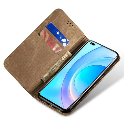 For Honor 300 Case Jeans Cloth Texture Anti-Scratch Leather Stand Phone Cover