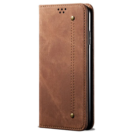 For Honor 300 Case Jeans Cloth Texture Anti-Scratch Leather Stand Phone Cover