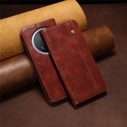 For Huawei Mate 70 Pro / Mate 70 Pro+ Case Crazy Horse Texture Waxy Leather Wallet Stand Phone Cover