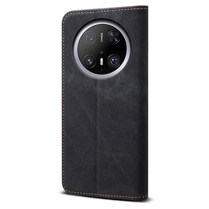 For Huawei Mate 70 Pro / Mate 70 Pro+ Case Jeans Cloth Texture Anti-Scratch Leather Stand Phone Cover