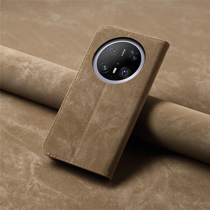 For Huawei Mate 70 Pro / Mate 70 Pro+ Case Jeans Cloth Texture Anti-Scratch Leather Stand Phone Cover