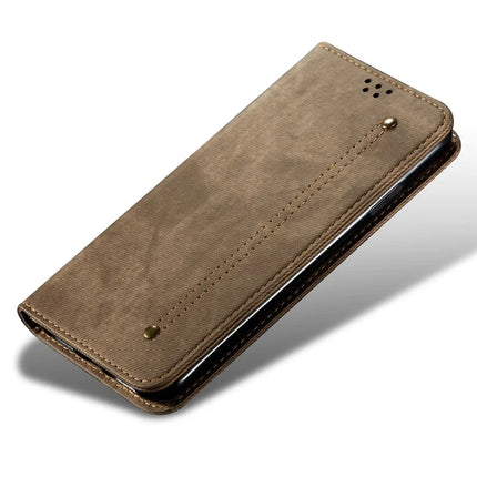 For Huawei Mate 70 Case Jeans Cloth Texture Anti-Scratch Leather Stand Phone Cover