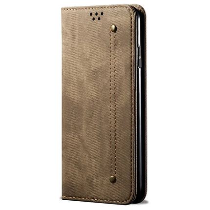 For Huawei Mate 70 Case Jeans Cloth Texture Anti-Scratch Leather Stand Phone Cover
