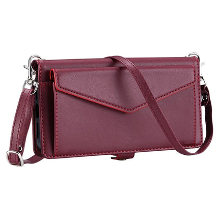 For Motorola Moto G75 5G Leather Case Wallet Stand Phone Cover with Straps