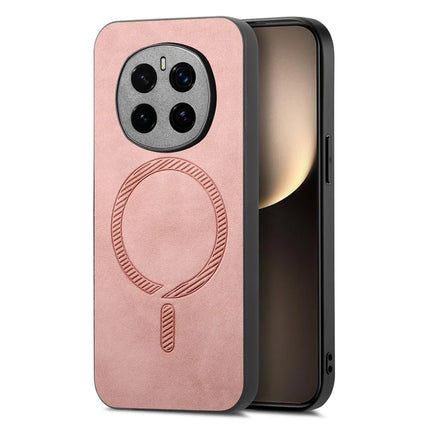 For Honor Magic7 5G Leather Back Case Compatible with MagSafe Skin-touch Phone Cover