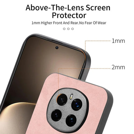 For Honor Magic7 5G Leather Back Case Compatible with MagSafe Skin-touch Phone Cover