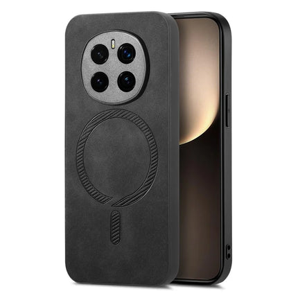 For Honor Magic7 5G Leather Back Case Compatible with MagSafe Skin-touch Phone Cover