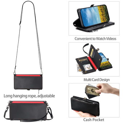 015 Style For Motorola Moto G75 5G Case TPU+PU Leather Wallet Phone Cover with Straps