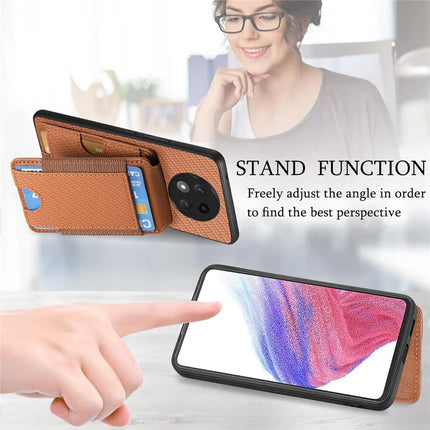For Honor X60 Pro 5G Case with Card Holder Kickstand Leather Back Cover