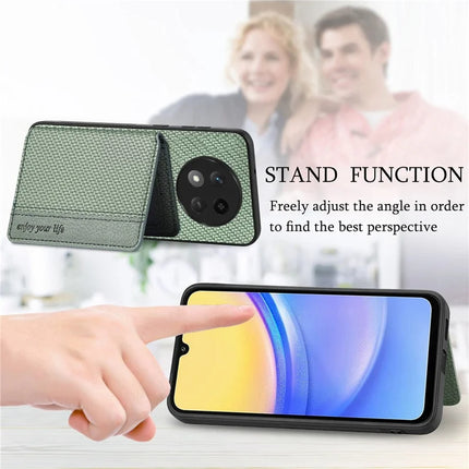 For Honor X60 Pro 5G Case RFID Blocking Carbon Fiber Leather Phone Back Cover with Card Holder