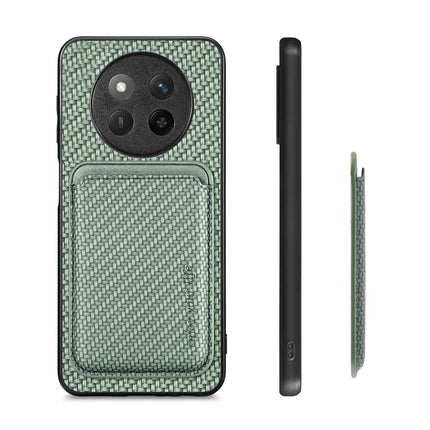 For Honor X60 Pro 5G Case Magnetic Detachable Card Holder Phone Back Cover - Green