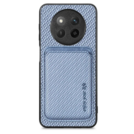 For Honor X60 Pro 5G Case Magnetic Detachable Card Holder Phone Back Cover - Blue