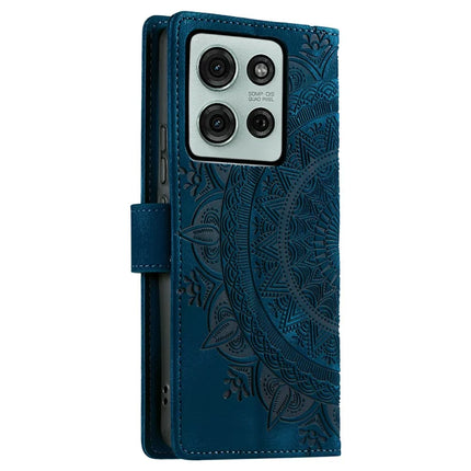 Style 018 For Motorola Moto G75 5G Case Imprinted Totem Skin Feel Wallet Leather Phone Cover