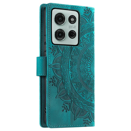 Style 018 For Motorola Moto G75 5G Case Imprinted Totem Skin Feel Wallet Leather Phone Cover