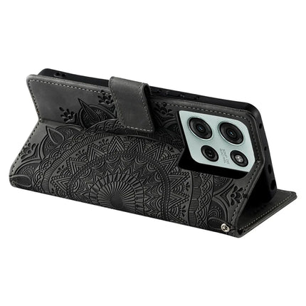 Style 018 For Motorola Moto G75 5G Case Imprinted Totem Skin Feel Wallet Leather Phone Cover
