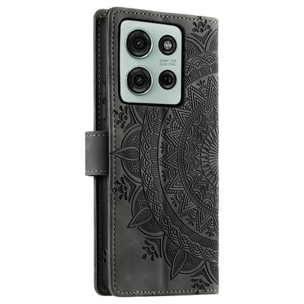 Style 018 For Motorola Moto G75 5G Case Imprinted Totem Skin Feel Wallet Leather Phone Cover