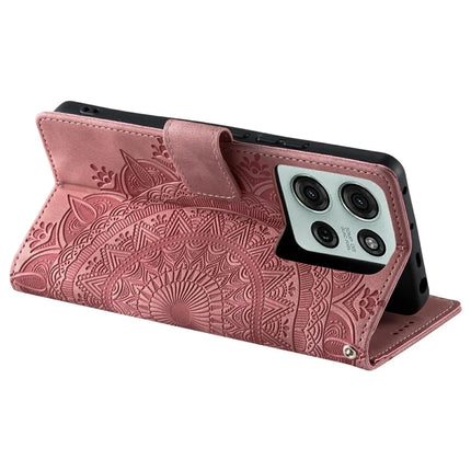 Style 018 For Motorola Moto G75 5G Case Imprinted Totem Skin Feel Wallet Leather Phone Cover