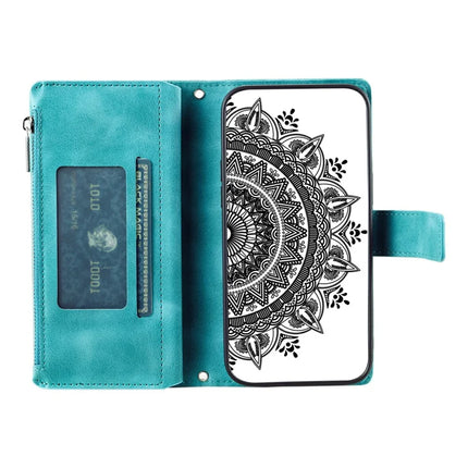 Style 006 For Motorola Moto G75 5G Wallet Case PU Leather Phone Cover Mandala Flower Pattern