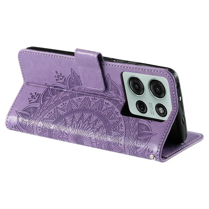 For Motorola Moto G75 5G Case Imprinted Totem PU Leather Wallet Stand Phone Cover