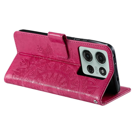 For Motorola Moto G75 5G Case Imprinted Totem PU Leather Wallet Stand Phone Cover