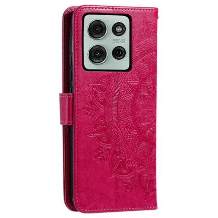 For Motorola Moto G75 5G Case Imprinted Totem PU Leather Wallet Stand Phone Cover