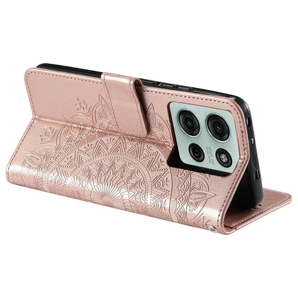 For Motorola Moto G75 5G Case Imprinted Totem PU Leather Wallet Stand Phone Cover