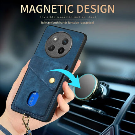 For Honor X60 Pro 5G Case with Card Holder Kickstand Leather Phone Back Cover