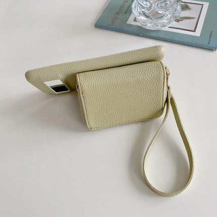 For Google Pixel 8 Pro Case Zipper Card Slots PU Leather Phone Back Cover with Wrist Strap