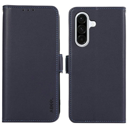 ABEEL For 	Samsung Galaxy A26 5G Case Leather Phone Cover with RFID Blocking Wallet - Blue