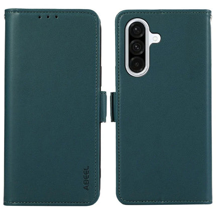 ABEEL For 	Samsung Galaxy A26 5G Case Leather Phone Cover with RFID Blocking Wallet - Green