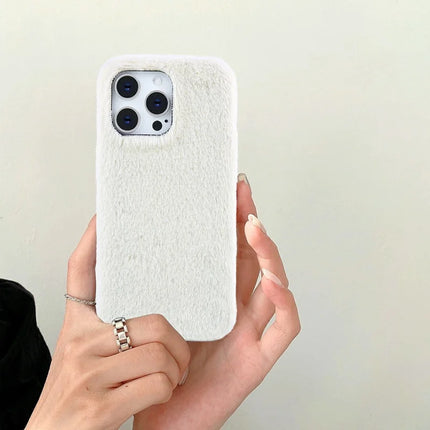 For iPhone 16 Pro Case Jade Fox Velvet Leather + PET Phone Protective Cover