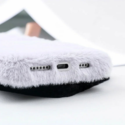 For iPhone 16 Pro Case Jade Fox Velvet Leather + PET Phone Protective Cover